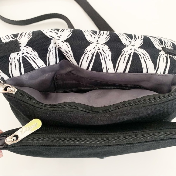 Thirty One Black Links Double Up Crossbody Purse - Picture 6 of 8